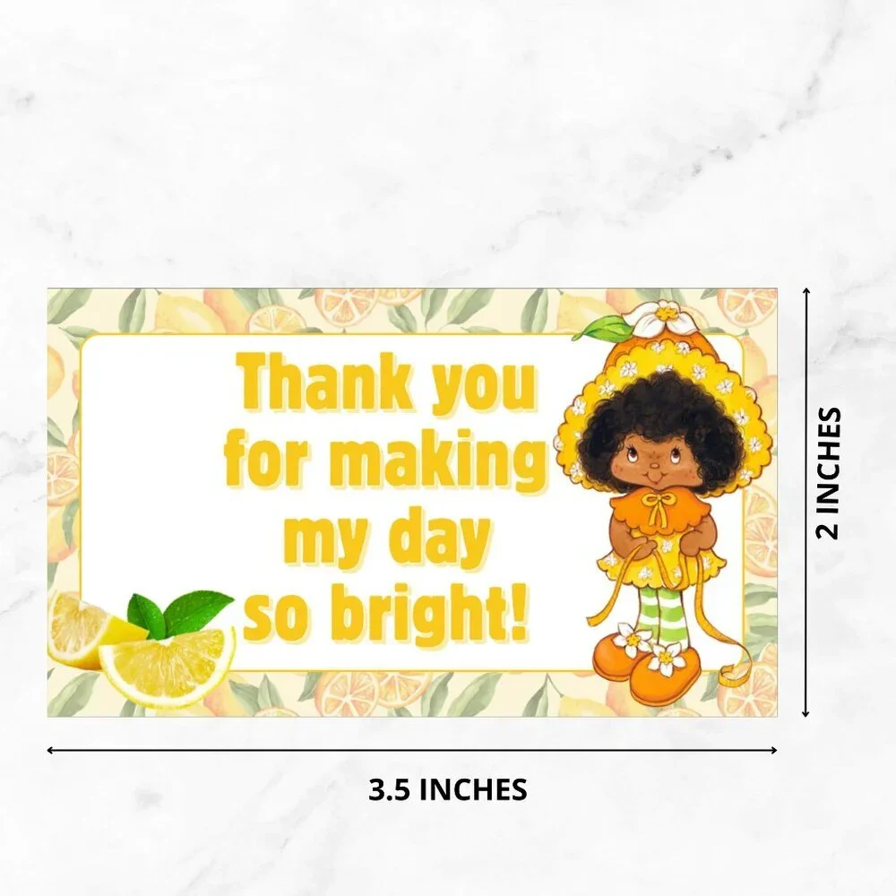 50 Pack  Thank You Cards Lemon
